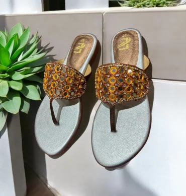 Elegant Crystal-Embellished Sandals