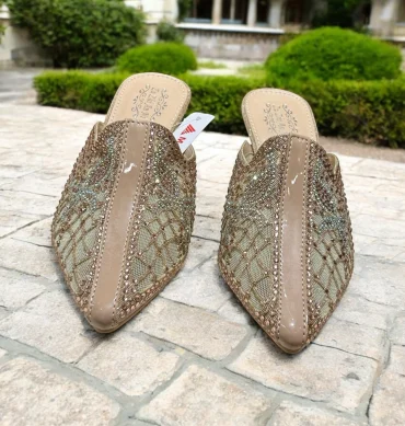 Sparkling Embellished Mules