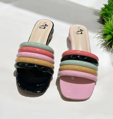 Colorful Chic Slip-On Heels